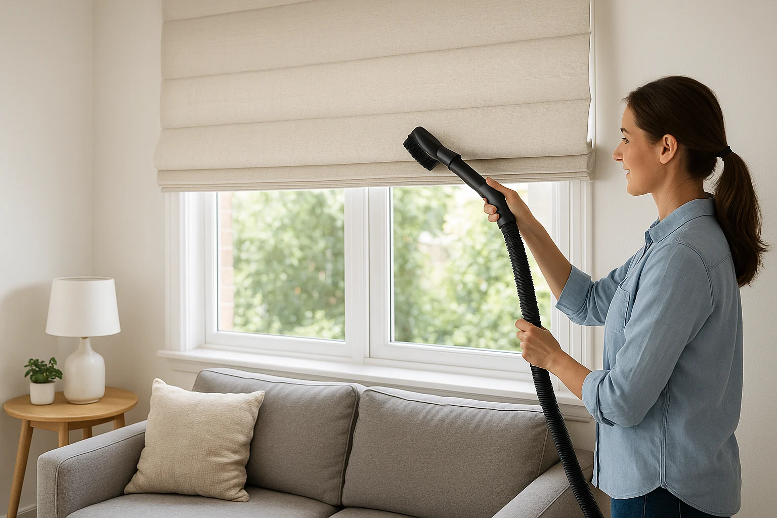 cleaning blinds